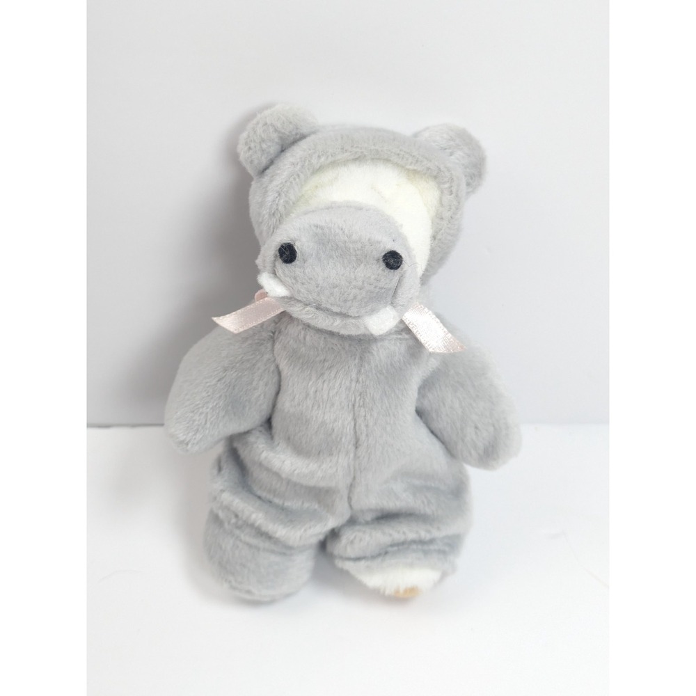 Vintage Wee Bear Village GANZ Bear Potamus Hippo Hippopotamus 1999